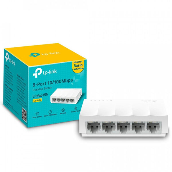 Switch TP-LINK LS1005 5 ports 10/100Mbps Référence: LS1005