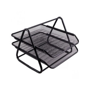 Corbeille à Courrier bureau 2 étages en fer