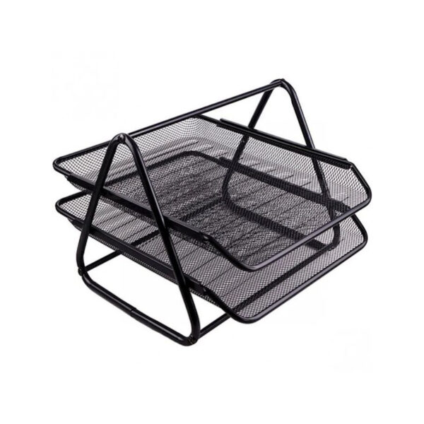 Corbeille à Courrier bureau 2 étages en fer