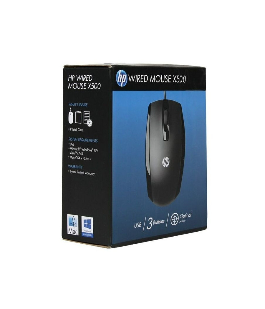Souris Filaire HP X500 Connecteur USB Couleur Noire – Image 2