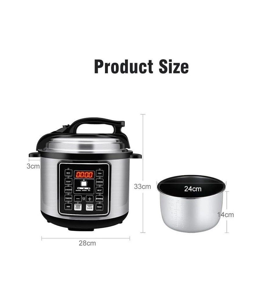 Autocuiseur électrique Silver Crest 6 litres MES-6817 – Image 2