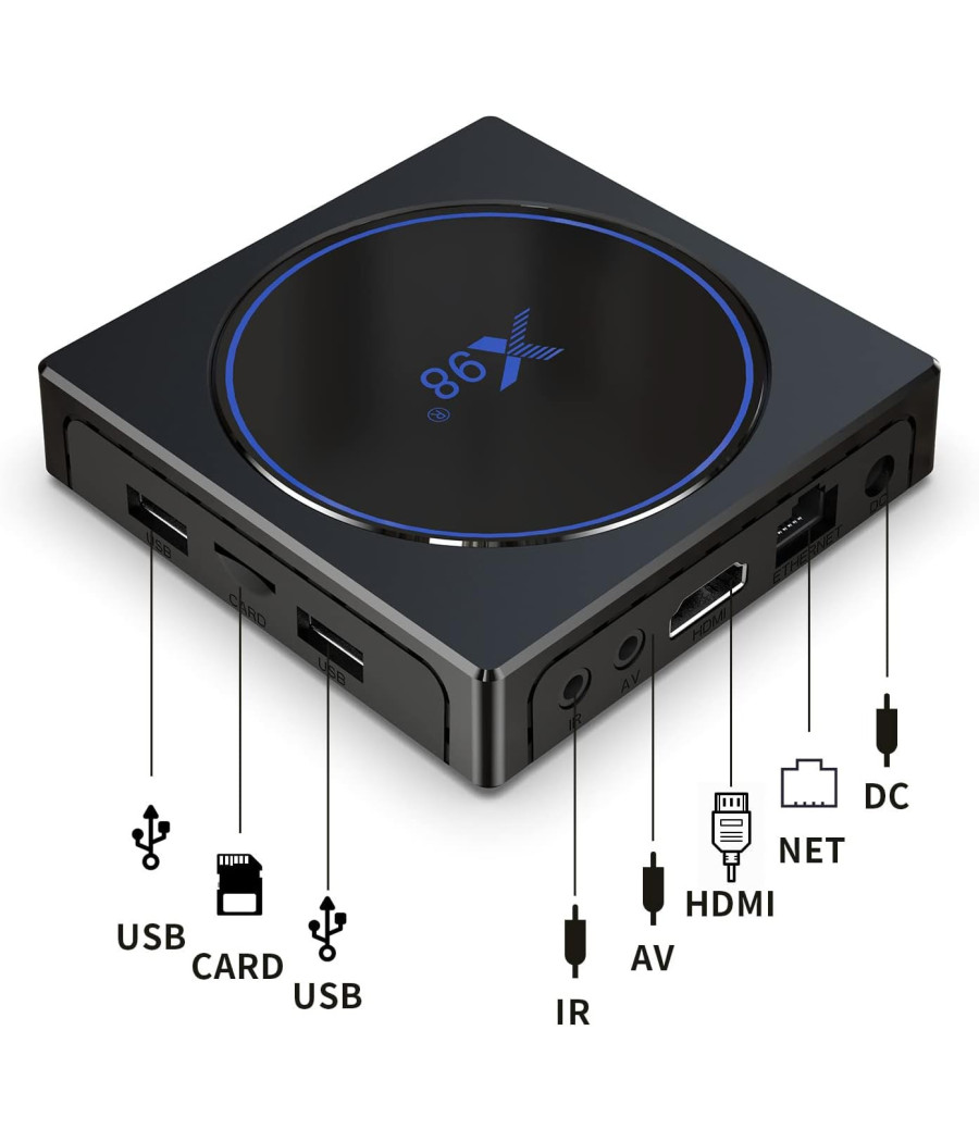 Box TV X98 Plus Android 11.0 Amlogic S905W2 UHD 4K – Image 3