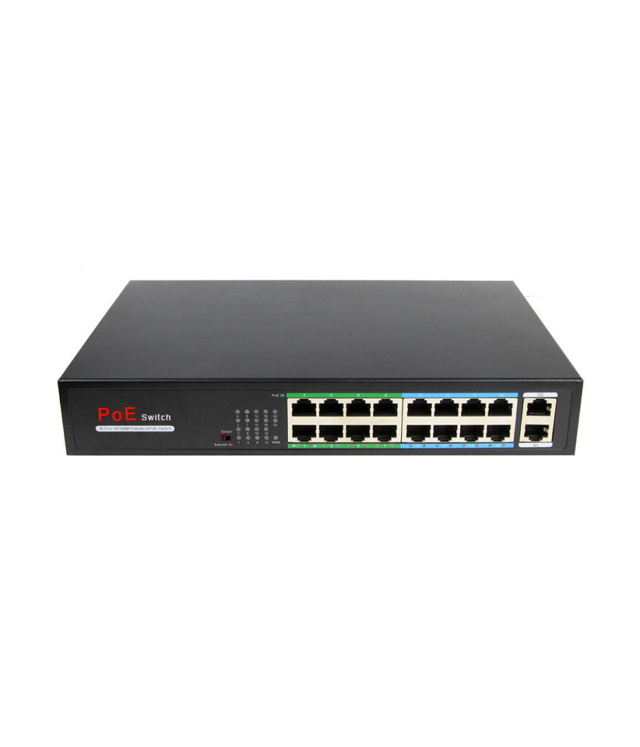 Commutateur Ethernet 16 ports 100/1000 Mbit/s PoE+ 2 ports Gigabit RJ-45 – Image 2