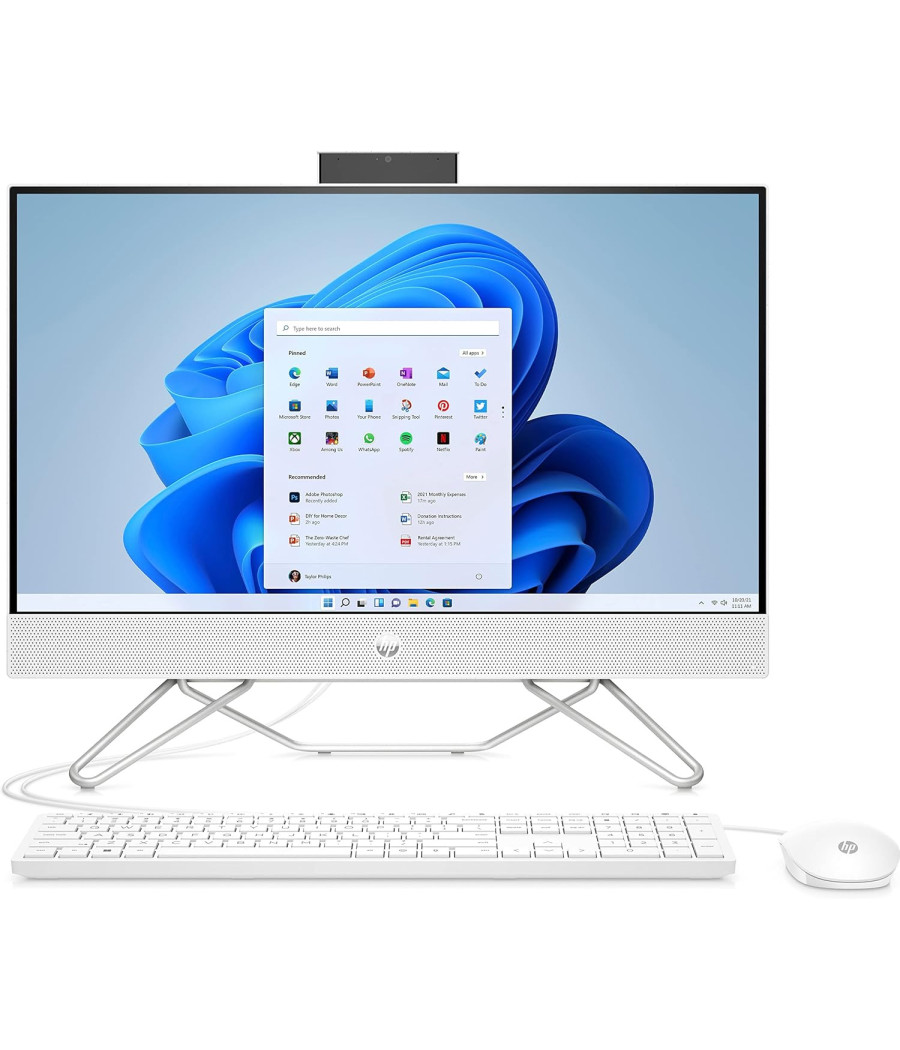 Ordinateur de bureau tout-en-un HP 27-CB1198NH Intel Core i5 1235U 16 Go RAM 512 SSD + 1To HDD écran FHD 27 pouces tactile Référence: cb1198nh – Image 2