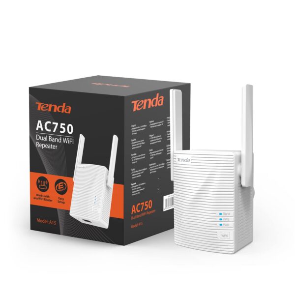 Répéteur Tenda A15 réseau AC750 Mbit/s Blanc Référence: A15