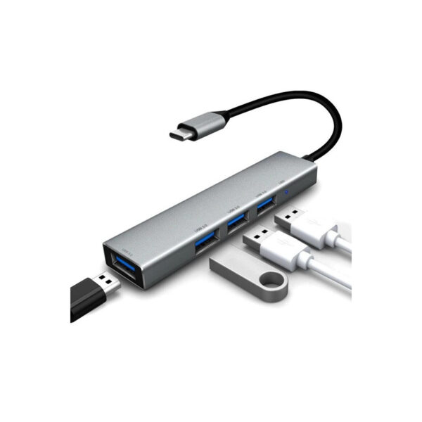 Convertisseur Type-C 4 ports Hub USB 3.1