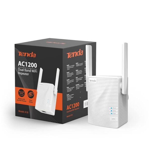 Répéteur WIFI Tenda A18 Dual Band AC1200 Référence: RWA18