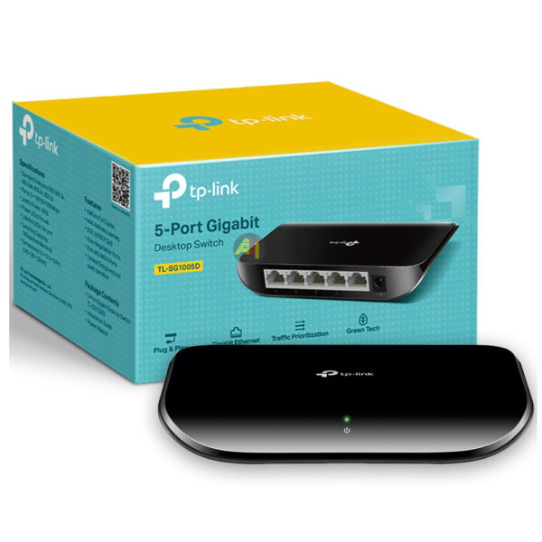 Switch gigabit TP-LINK TL-SG1005D 5 ports 10/100Mbps Référence: SG1005D