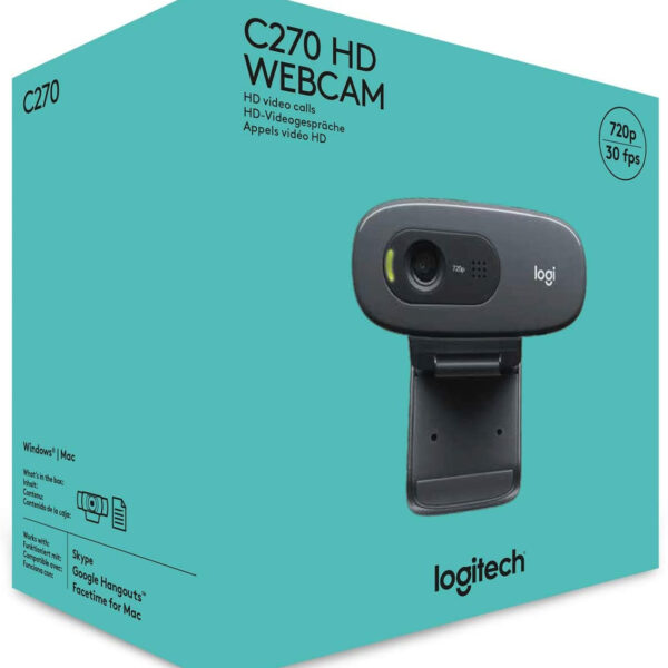 Webcam Logitech C270 3MP 1280 USB 2.0