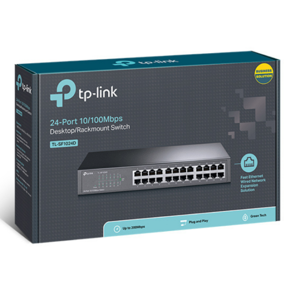 Switch Gigabit TP-Link TL-SF1024D 24 ports 10/100 Mbps Référence: SF1024D