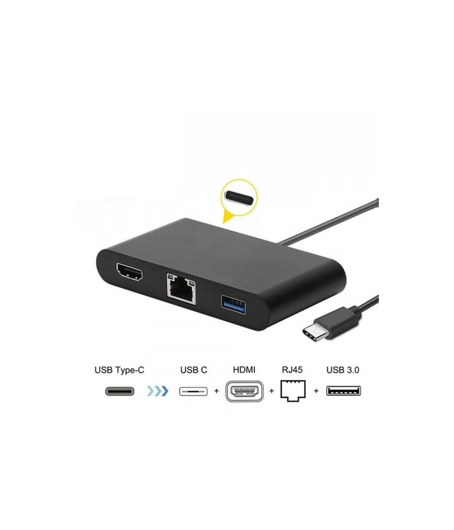 Convertisseur port de charge Type-C vers HDMI 4K USB Type-C RJ45 – Image 3