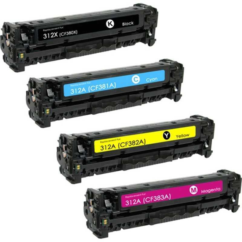 Cartouche Toner HP-312A Noir Bleu Jaune Rouge – Image 2