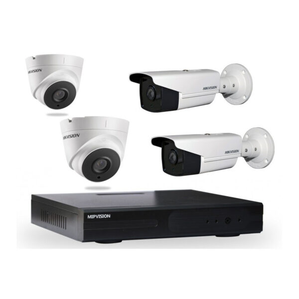 Kit vidéo surveillance 4 cameras et DVR Turbo HD Hikvision