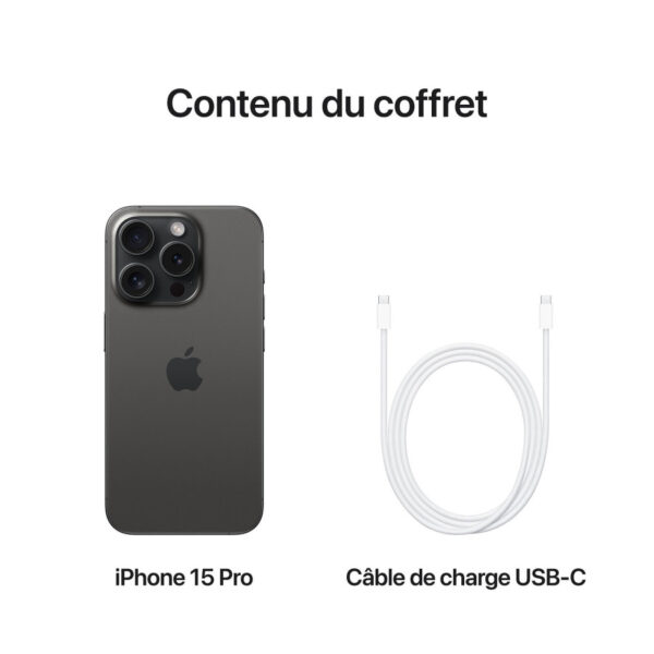 Téléphone Apple iPhone 15 Pro 256 Go