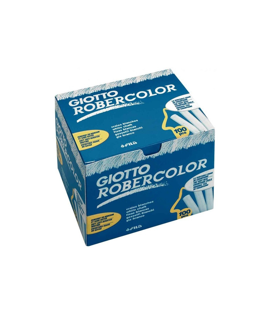 Craie Blanche Lisse Ronde Sans Poussière Blanc (Boîte De 100) – Image 3