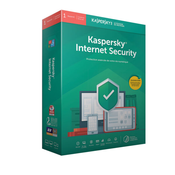 Antivirus Kaspersky Internet Security Licence pour 1 an